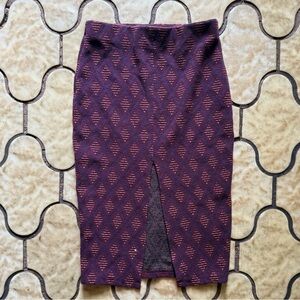 Papaya - Purple Patterned Skirt